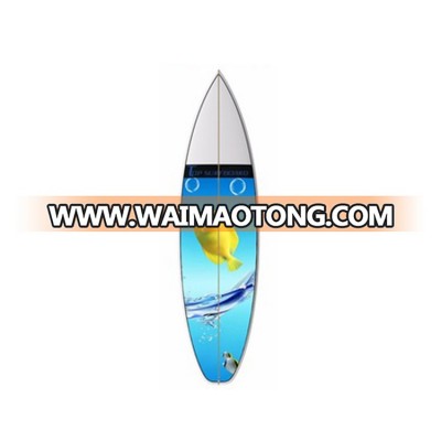 TPS0090 colorful EPS Short Fabric Veneer Surfboard fiberglass