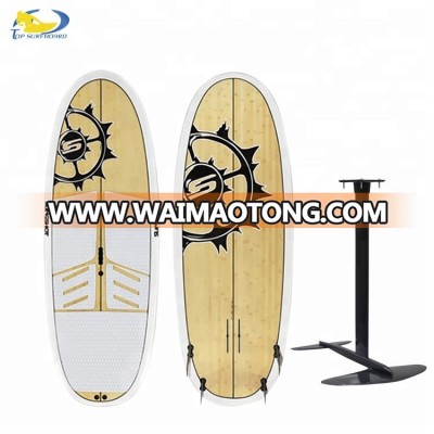 5'-5'8'' OEM wooden/bamboo eps carbon hydrofoil surfboard for sale